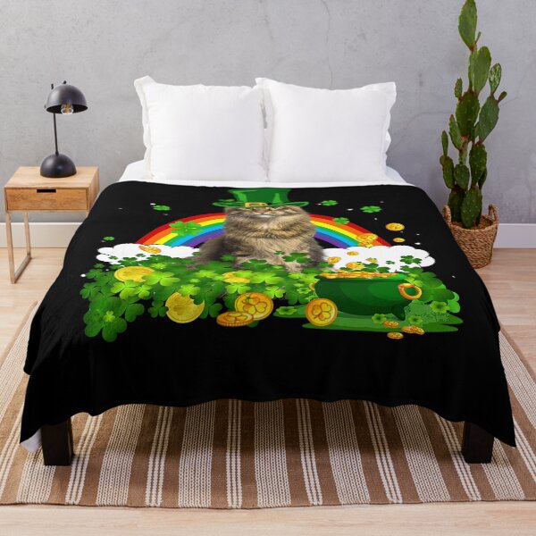 Item preview, Cat Rainbow Shamrock St Patricks Day Meowy Irish Gift designed and sold by BalladOfZeus.