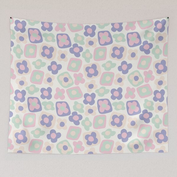 Item preview, BOHO BOXY MODERN FLOWER PATTERN KIDS PASTELS designed and sold by blomastudios.
