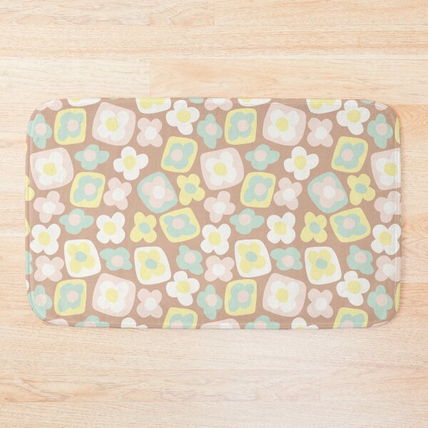 Item preview, BOHO BOXY MODERN FLOWER PATTERN BROWN PASTELS designed and sold by blomastudios.