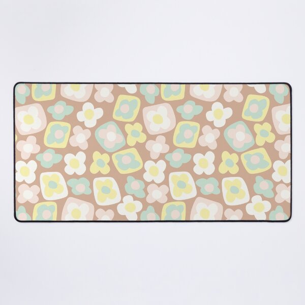Item preview, BOHO BOXY MODERN FLOWER PATTERN BROWN PASTELS designed and sold by blomastudios.