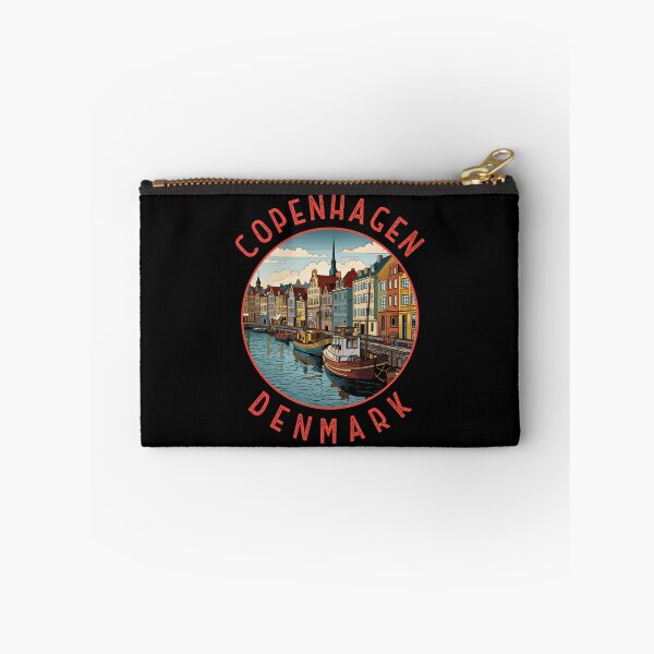 Item preview, Copenhagen Denmark Retro Distressed Circle designed and sold by KrisSidDesigns.