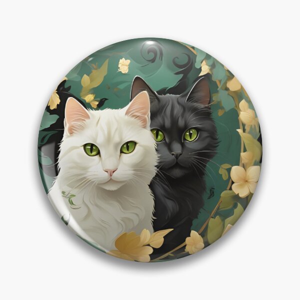 Item preview, black and white cats designed and sold by baspettersen.