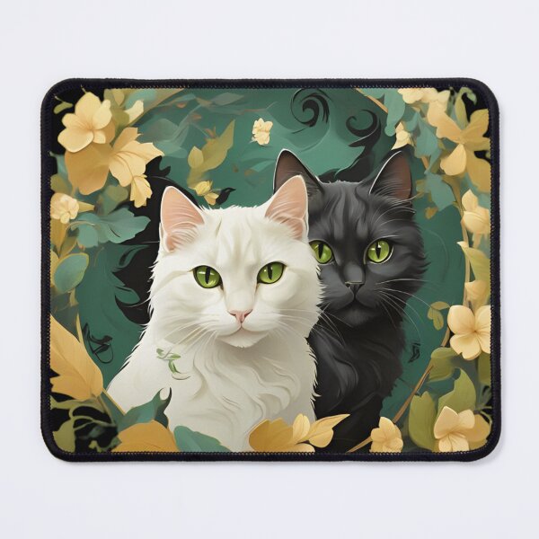 Item preview, black and white cats designed and sold by baspettersen.