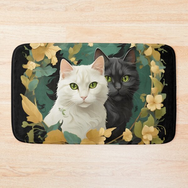 Item preview, black and white cats designed and sold by baspettersen.