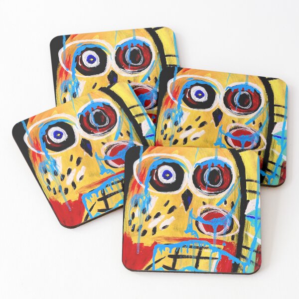Item preview, abstract colorful owl designed and sold by jbrunoartist.