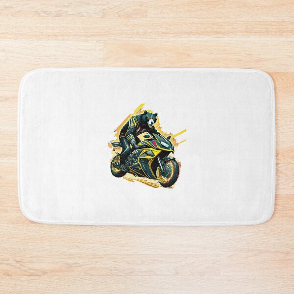 Item preview, Crazy Bear Rider on a Motorcycle designed and sold by BADESIGNZZ.