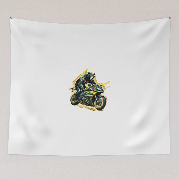 Item preview, Crazy Bear Rider on a Motorcycle designed and sold by BADESIGNZZ.