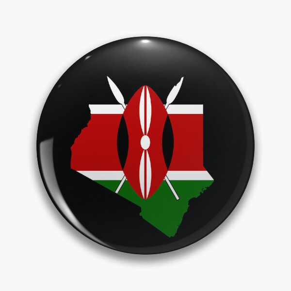 Item preview, Flag Map of Kenya designed and sold by feether-store.