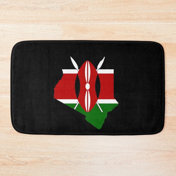 Item preview, Flag Map of Kenya designed and sold by feether-store.