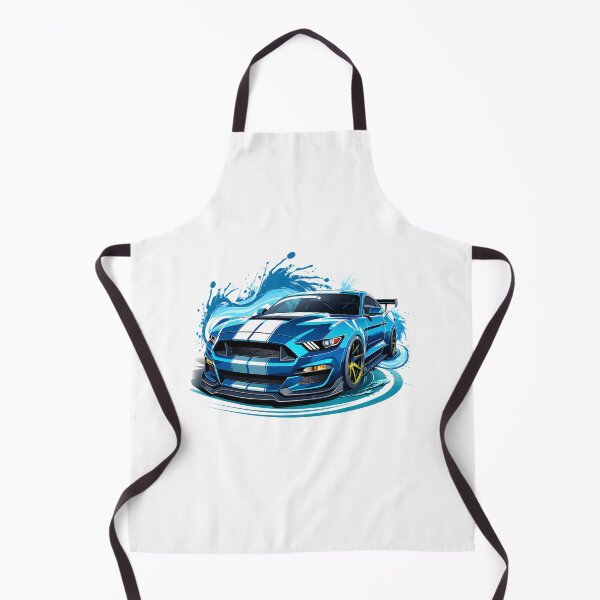 Item preview, Blue powerhouse: Shelby GT500 with rear spoiler ready for drifting designed and sold by Cr-AI-tive.