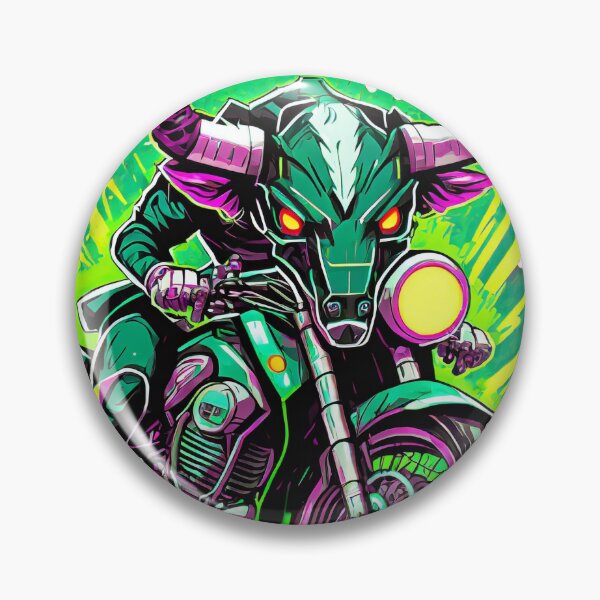 Item preview, Toro verde y su moto designed and sold by BADESIGNZZ.