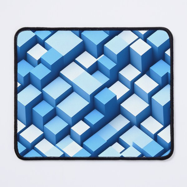 Item preview, Light blue 3D cubes designed and sold by RAIDEN-BLACK.