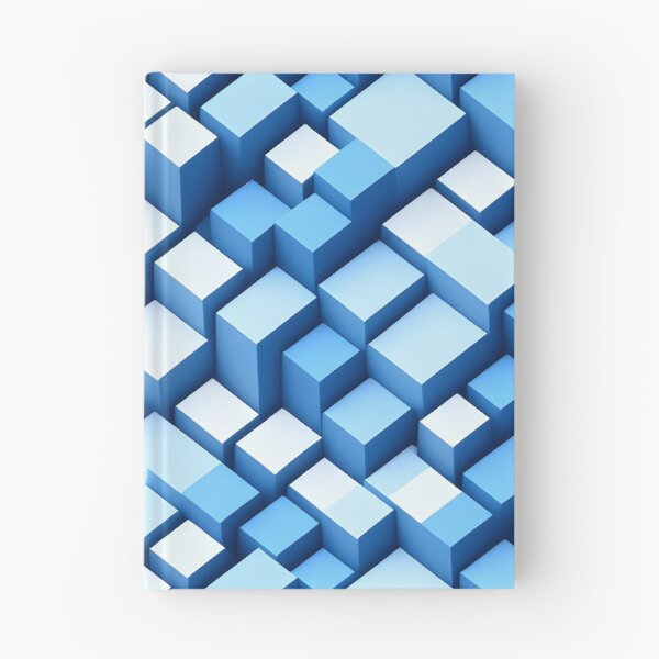 Item preview, Light blue 3D cubes designed and sold by RAIDEN-BLACK.