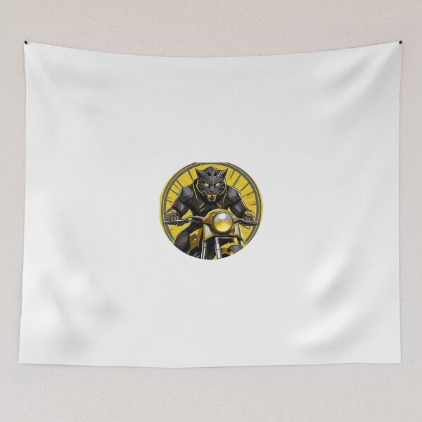 Item preview, Black Panther on a Motorcycle designed and sold by BADESIGNZZ.