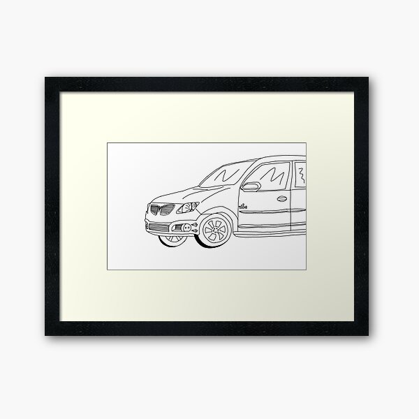My Friends' Cars - Pontiac Vibe Framed Art Print