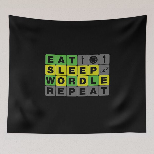 Item preview, Eat sleep wordle repeat designed and sold by Ouzgane.