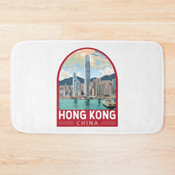 Item preview, Hong Kong China Travel Art Emblem designed and sold by KrisSidDesigns.