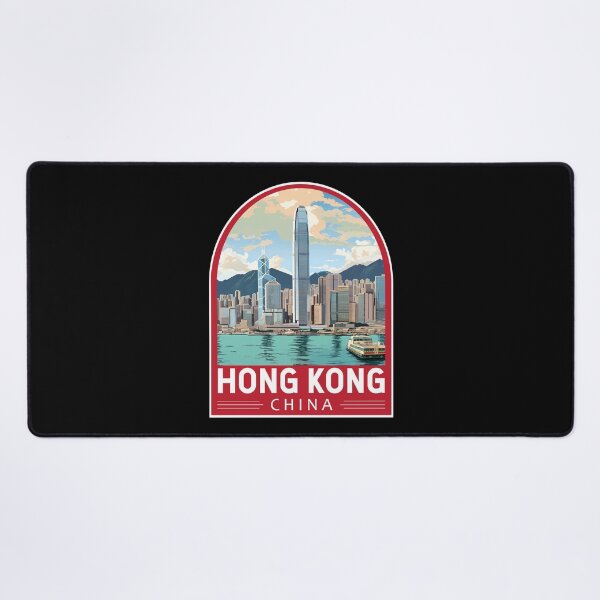 Item preview, Hong Kong China Travel Art Emblem designed and sold by KrisSidDesigns.