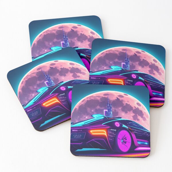 Item preview, Neon futuristic car designed and sold by MahmodArt.