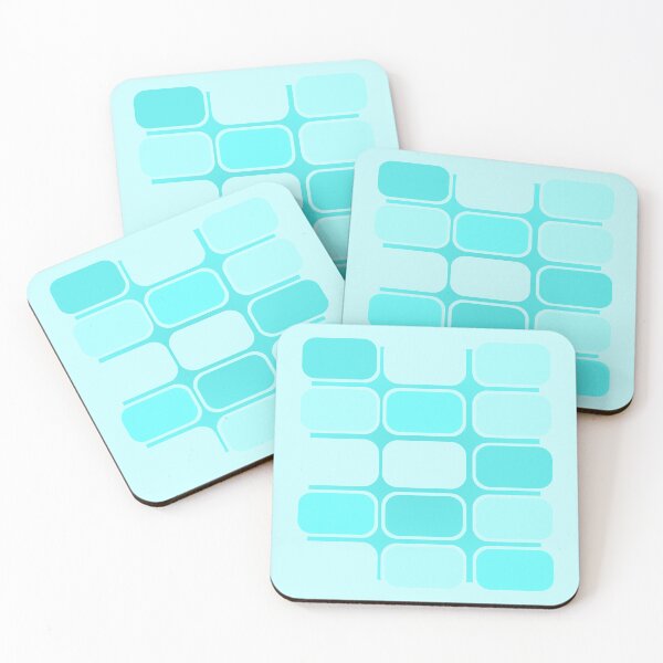 Item preview, Swimming pool colored rectangle grid designed and sold by Britta Glodde.