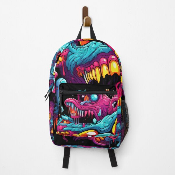 Artikelvorschau, Smile Bad Trip, Creature Designs, Acid Smile, Psychedelic Fashion, Acid Puppet, Trippy Styles, Funny Monster entworfen und verkauft von psytrancedesign.