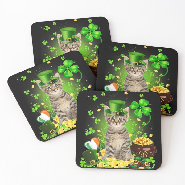 Item preview, Cat St Patricks Day Leprechaun Costume Shamrock designed and sold by BalladOfZeus.