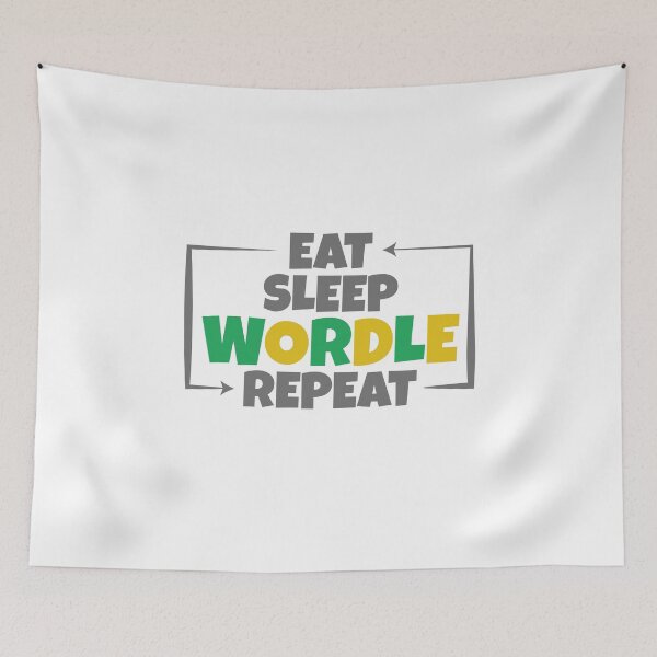 Item preview, Eat sleep wordle repeat designed and sold by Ouzgane.