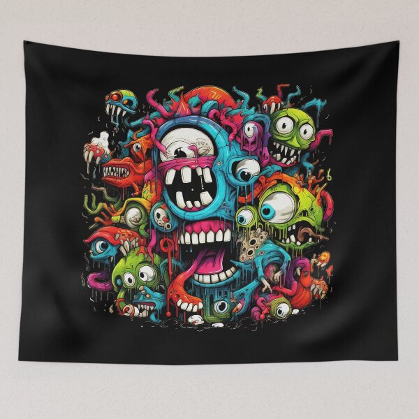 Item preview, Smile Bad Trip, Creature Designs, Acid Smile, Psychedelic Fashion, Acid Puppet, Trippy Styles, Funny Monster designed and sold by psytrancedesign.