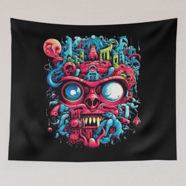 Item preview, Smile Bad Trip, Creature Designs, Acid Smile, Psychedelic Fashion, Acid Puppet, Trippy Styles, Funny Monster designed and sold by psytrancedesign.
