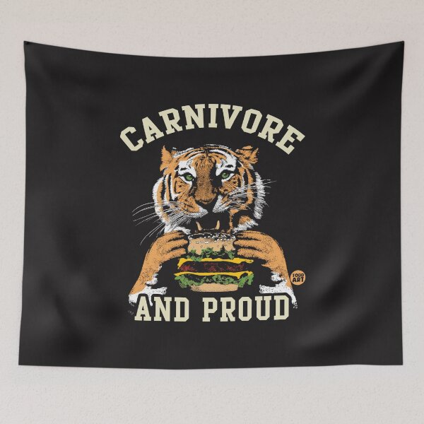 Aperçu de l'œuvre CARNIVORE AND PROUD créée et vendue par TODD GOLDMAN.