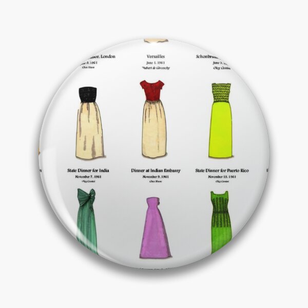 Item preview, The Gowns of Jacqueline Kennedy White House Years Infographic designed and sold by CMooreWorx.