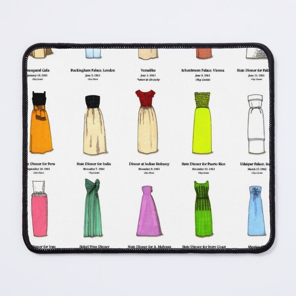 Item preview, The Gowns of Jacqueline Kennedy White House Years Infographic designed and sold by CMooreWorx.