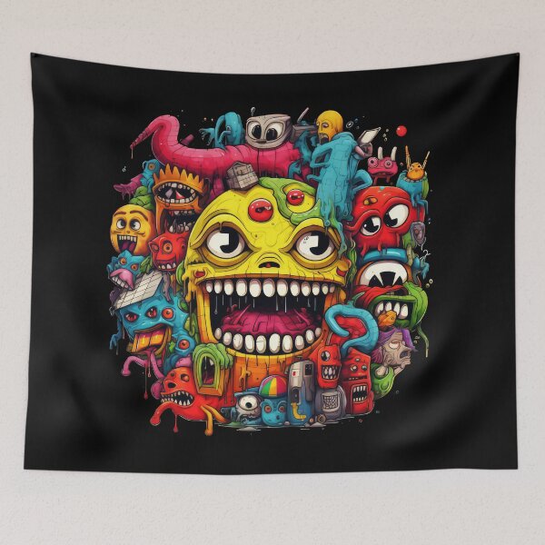 Item preview, Smile Bad Trip, Creature Designs, Acid Smile, Psychedelic Fashion, Acid Puppet, Trippy Styles, Funny Monster designed and sold by psytrancedesign.