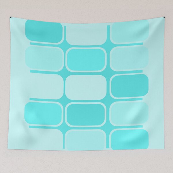 Item preview, Swimming pool colored rectangle grid designed and sold by Britta Glodde.