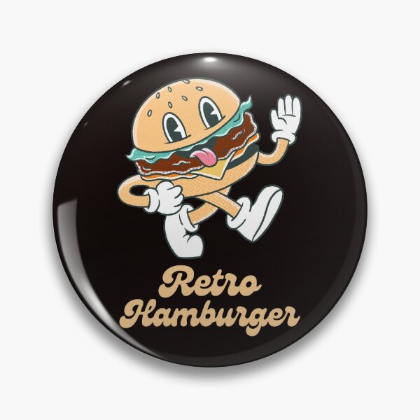 Item preview,  The retro hamburger brings to mind a nostalgic and classic culinary experience, evoking the charm of bygone eras designed and sold by Studio-wzory.