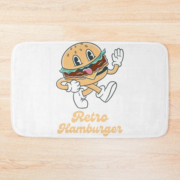 Item preview,  The retro hamburger brings to mind a nostalgic and classic culinary experience, evoking the charm of bygone eras designed and sold by Studio-wzory.