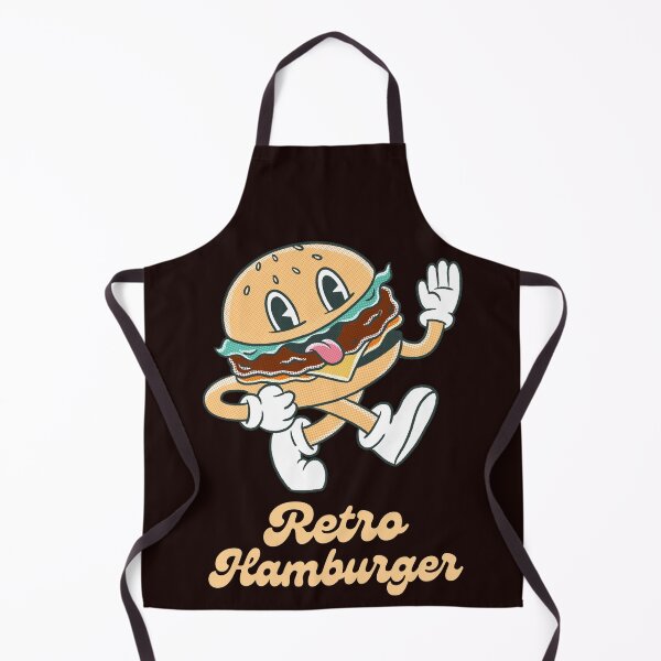 Item preview, The retro hamburger brings to mind a nostalgic and classic culinary experience, evoking the charm of bygone eras designed and sold by Studio-wzory.