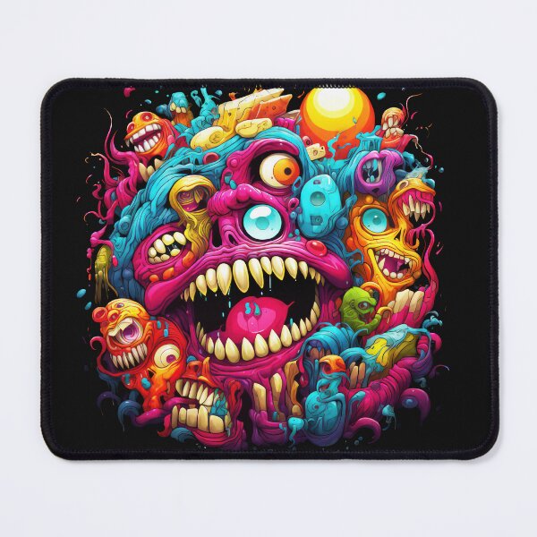 Item preview, Smile Bad Trip, Creature Designs, Acid Smile, Psychedelic Fashion, Acid Puppet, Trippy Styles, Funny Monster designed and sold by psytrancedesign.
