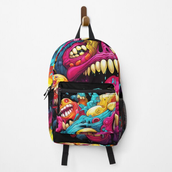 Artikelvorschau, Smile Bad Trip, Creature Designs, Acid Smile, Psychedelic Fashion, Acid Puppet, Trippy Styles, Funny Monster entworfen und verkauft von psytrancedesign.