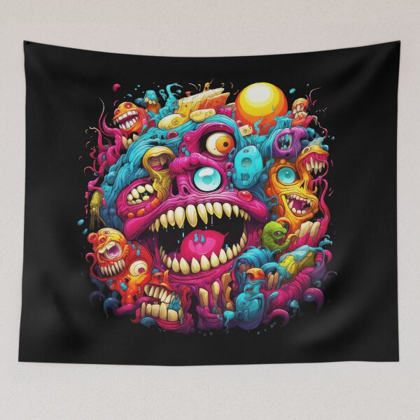 Item preview, Smile Bad Trip, Creature Designs, Acid Smile, Psychedelic Fashion, Acid Puppet, Trippy Styles, Funny Monster designed and sold by psytrancedesign.