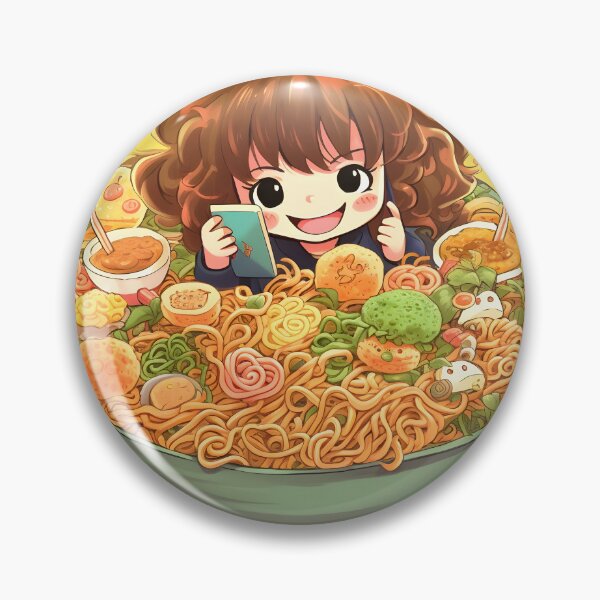 Item preview, Japanese Anime Girls and Ramen Noodles in Retro Style designed and sold by Shirtastically.