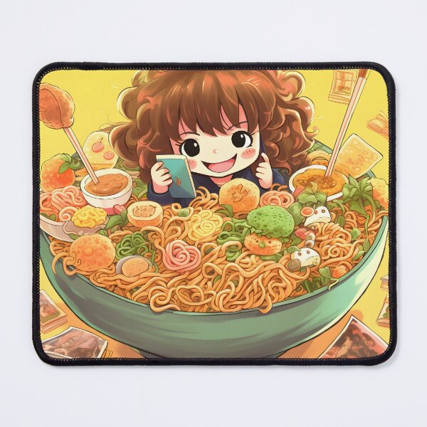 Item preview, Japanese Anime Girls and Ramen Noodles in Retro Style designed and sold by Shirtastically.