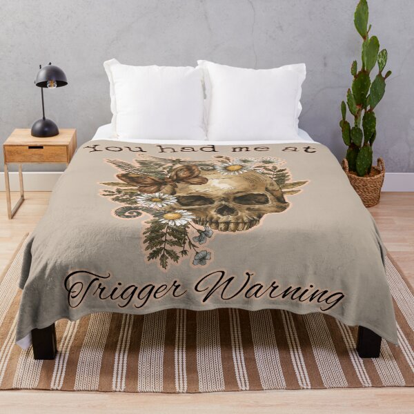 Item preview, You had me at Trigger Warning neutral floral designed and sold by InkDrinker23.