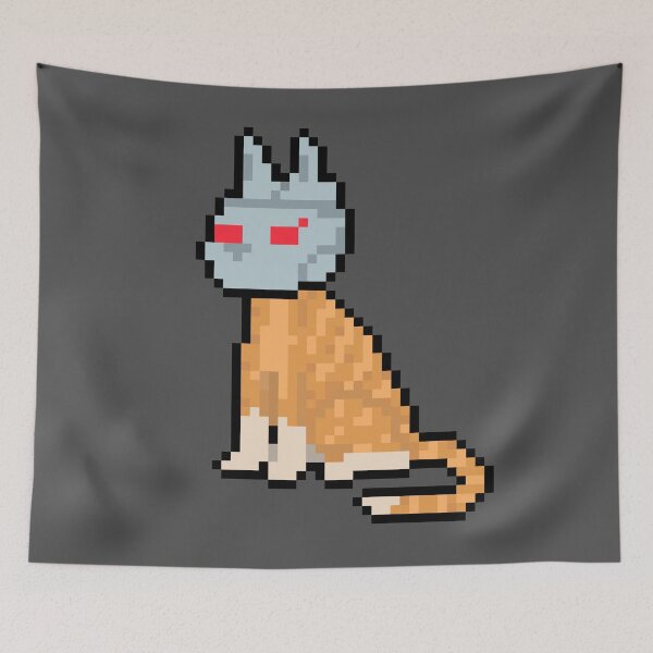 Aperçu de l'œuvre robot-chat pixel art créée et vendue par ifrico.