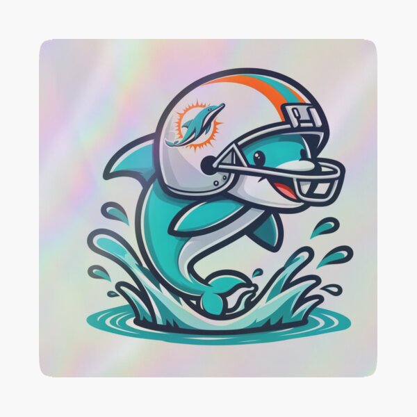 Miami Dolphins Decal Miami Dolphins Vinyl Decal Set - 5 Different