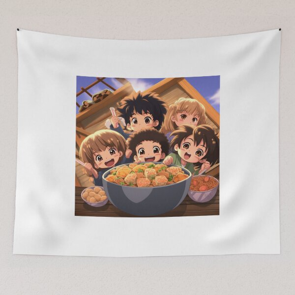 Item preview, Anime Girls and Ramen Noodles in Retro Style designed and sold by Shirtastically.