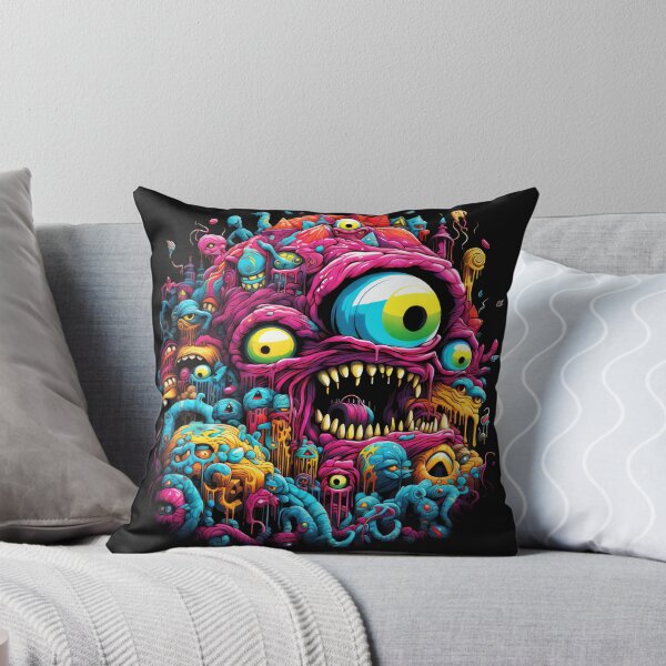Artikelvorschau, Smile Bad Trip, Creature Designs, Acid Smile, Psychedelic Fashion, Acid Puppet, Trippy Styles, Funny Monster entworfen und verkauft von psytrancedesign.