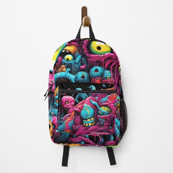Artikelvorschau, Smile Bad Trip, Creature Designs, Acid Smile, Psychedelic Fashion, Acid Puppet, Trippy Styles, Funny Monster entworfen und verkauft von psytrancedesign.