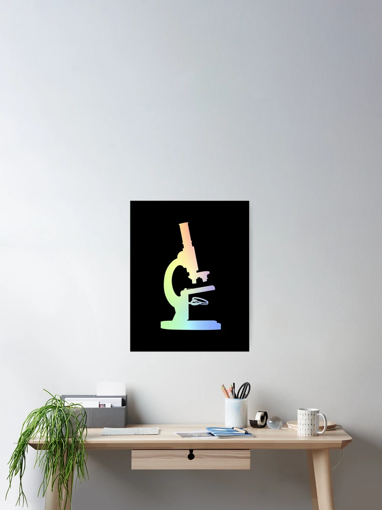 Thumbnail 2 of 3, Poster, Microscope designed and sold by ScienceCorner.