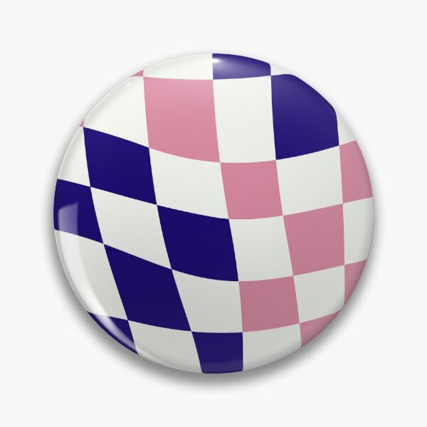 Item preview, Navy Blue, Pink and White Retro Chequers designed and sold by Coral-Cases.